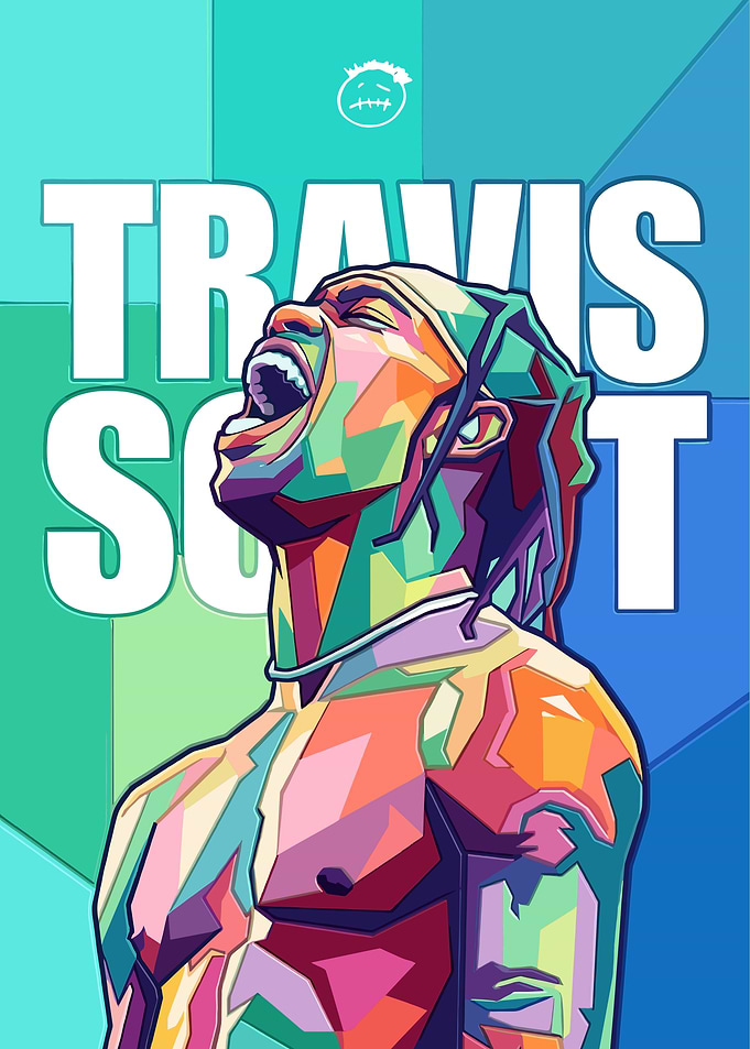 Travis Scott Pop Art Poster