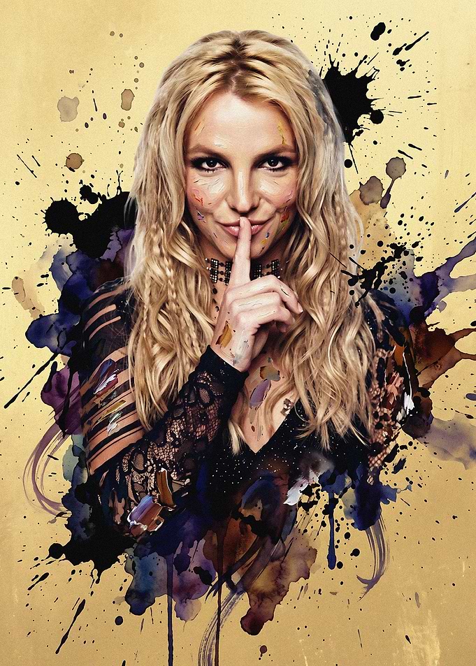 Britney Spears Artistic Portrait