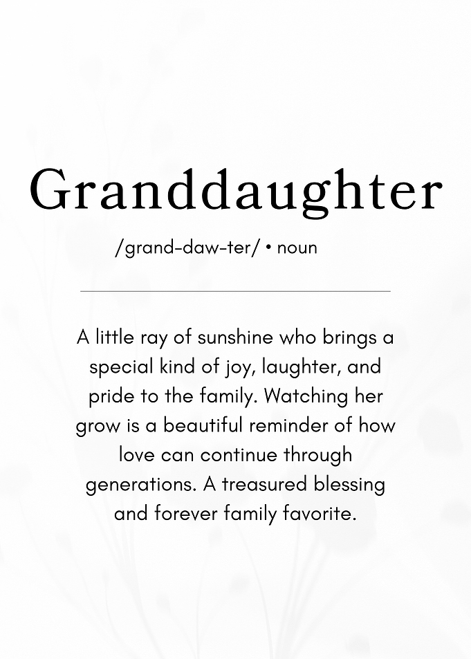 Granddaughter Definition