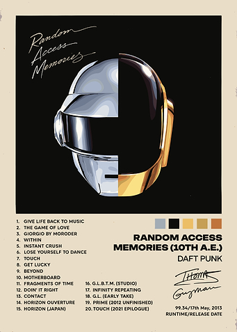 Daft Punk Random Access Memories Poster