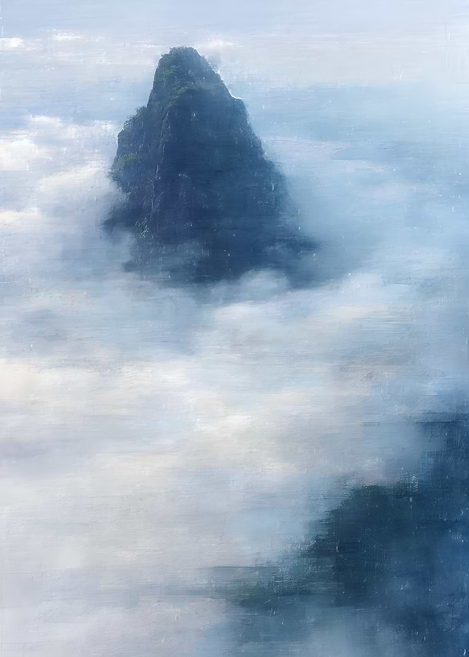 Mountain Peak Above the Clouds