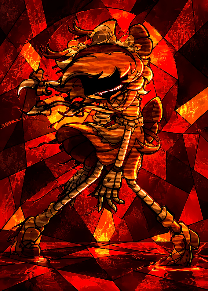 Cyn from Murder Drones Stained Glass
