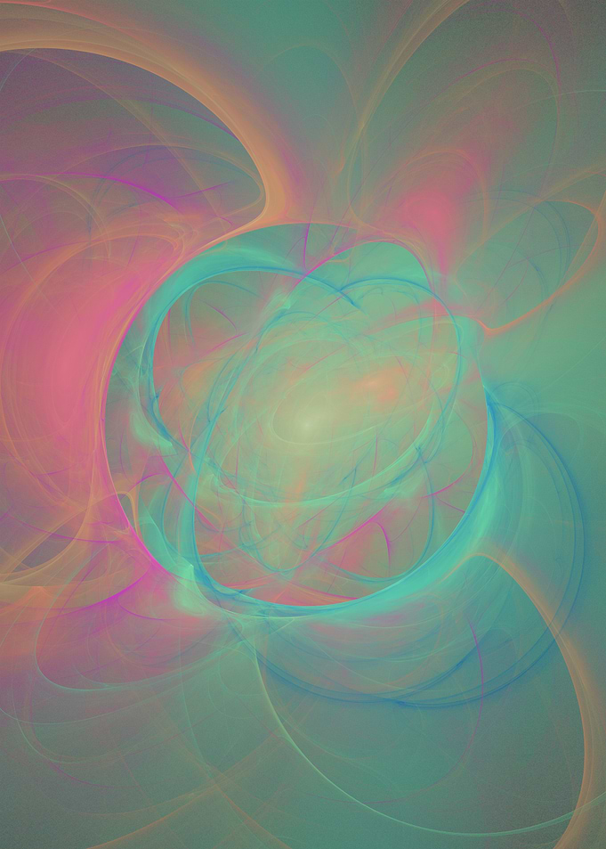 Abstract Ethereal Swirls of Light