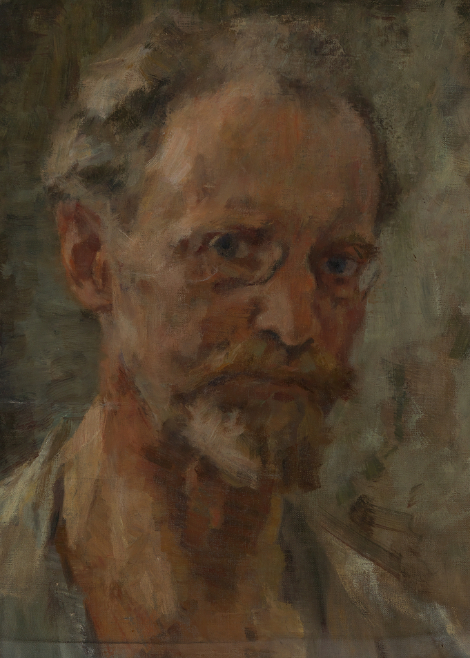 Impressionist Portrait of a Bearded Man