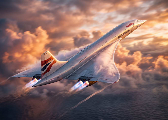 British Airways Concorde in Flight