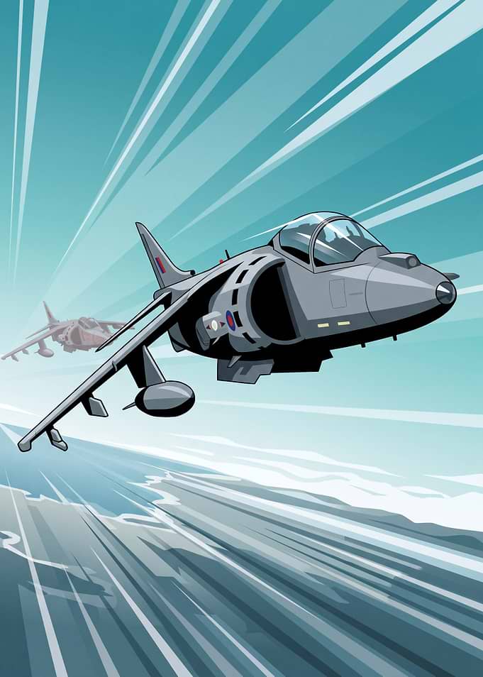 Harrier Jump Jet GR9 Pixel