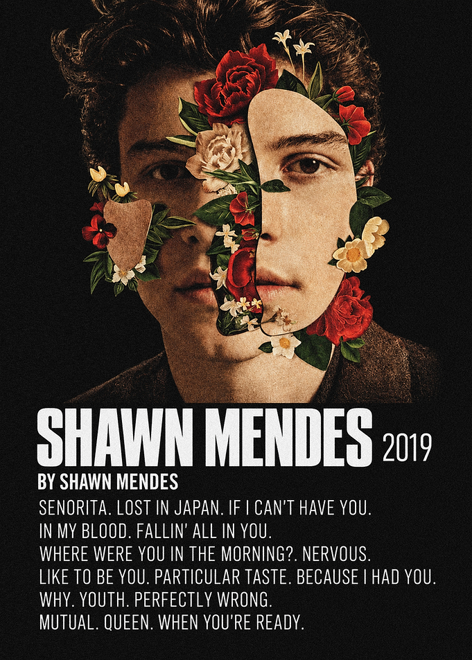Shawn Mendes 2019 Music Poster