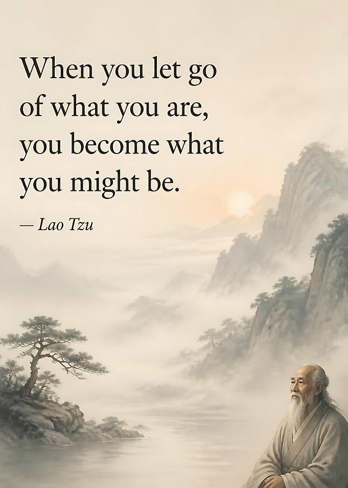 Lao Tzu Inspirational Quote Poster