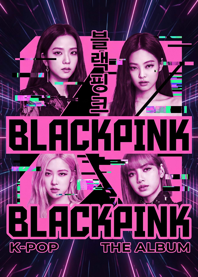 Blackpink The Album K-Pop Poster