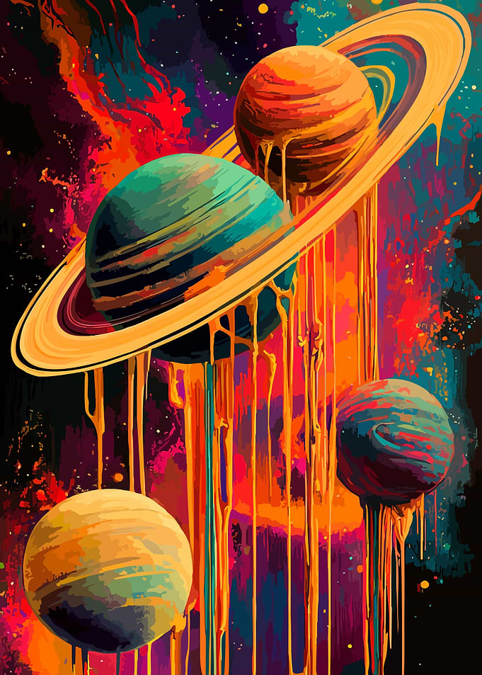 Melting Planets in Vibrant Space