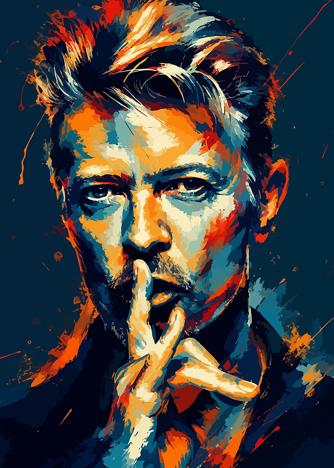 David Bowie Pop Art Portrait