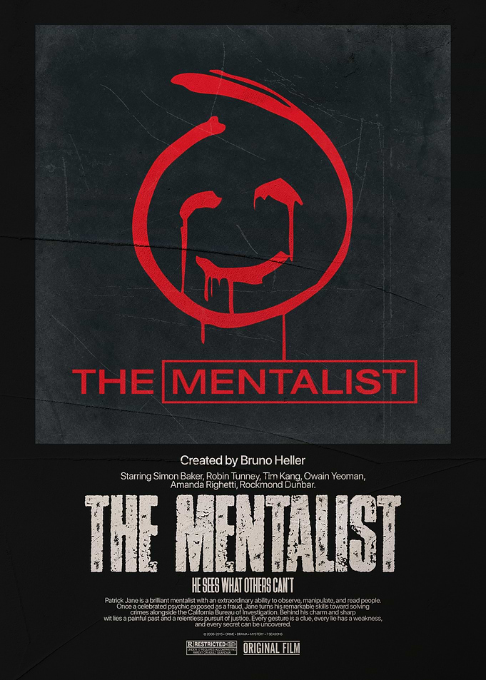 The Mentalist Red Smiley Poster