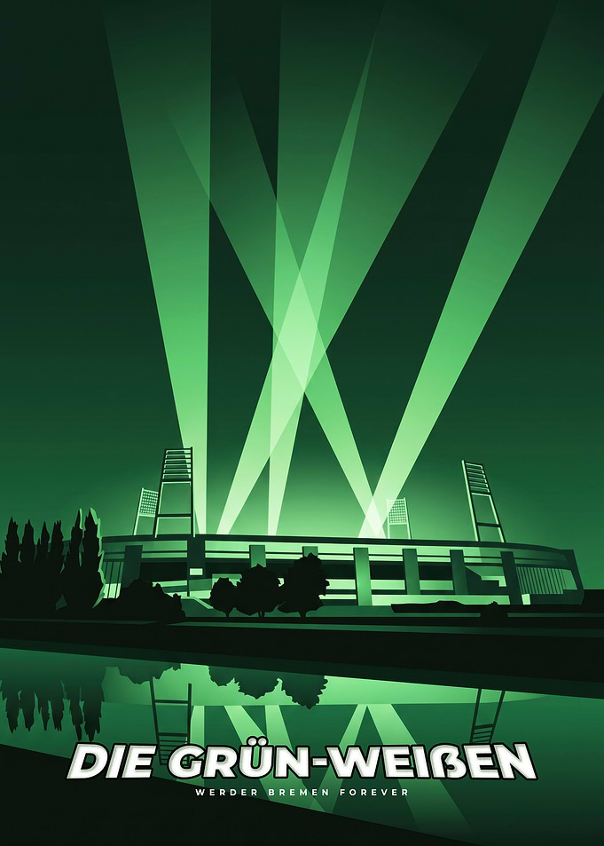 Werder Bremen Stadium Poster
