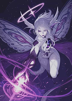 Ethereal Moth Fairy Casting Magic
