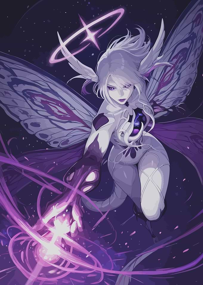 Ethereal Moth Fairy Casting Magic