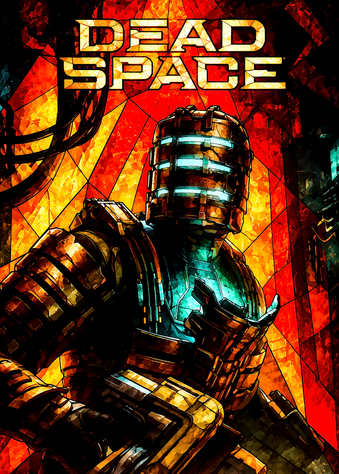 Dead Space Stained Glass Isaac Clarke