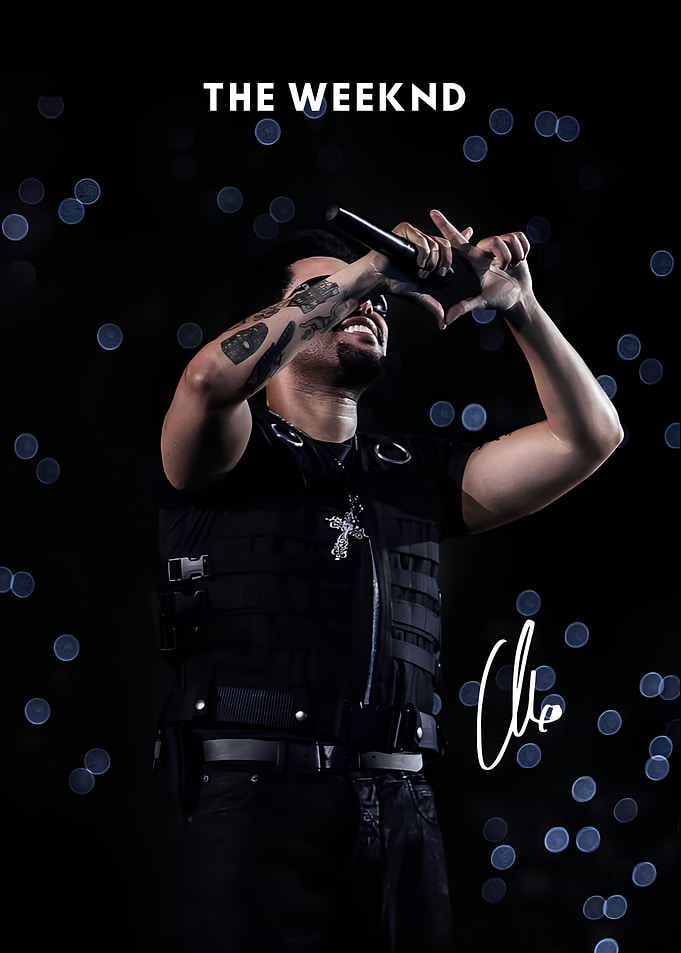 The Weeknd Concert Performance Poster