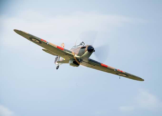 Vintage Hawker Hurricane Fighter Plane