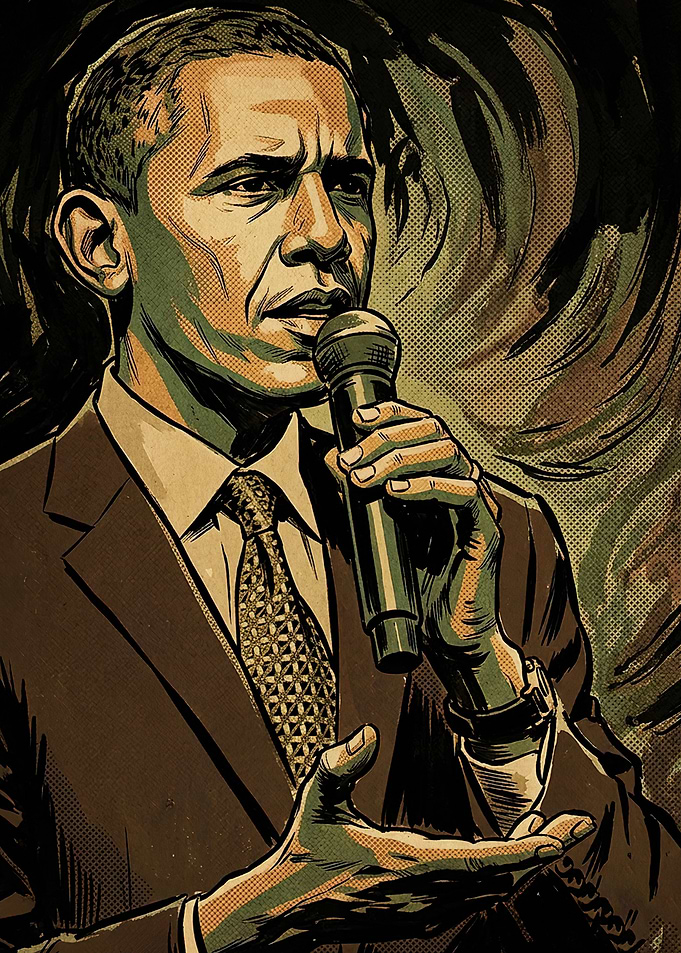 Barack Obama Pop Art Portrait