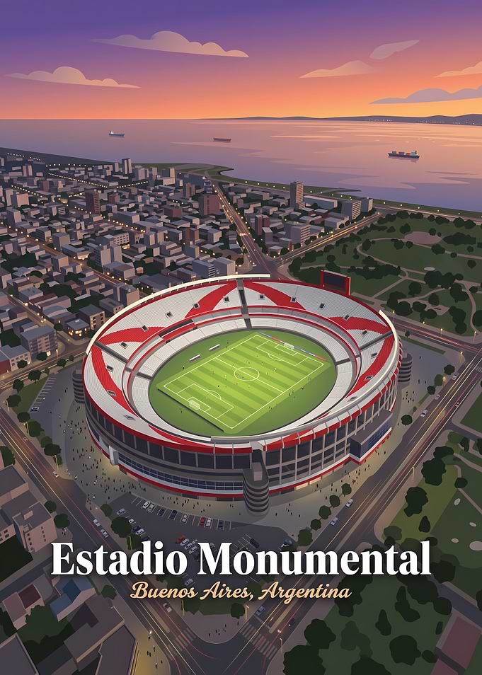 Estadio Monumental Buenos Aires Poster