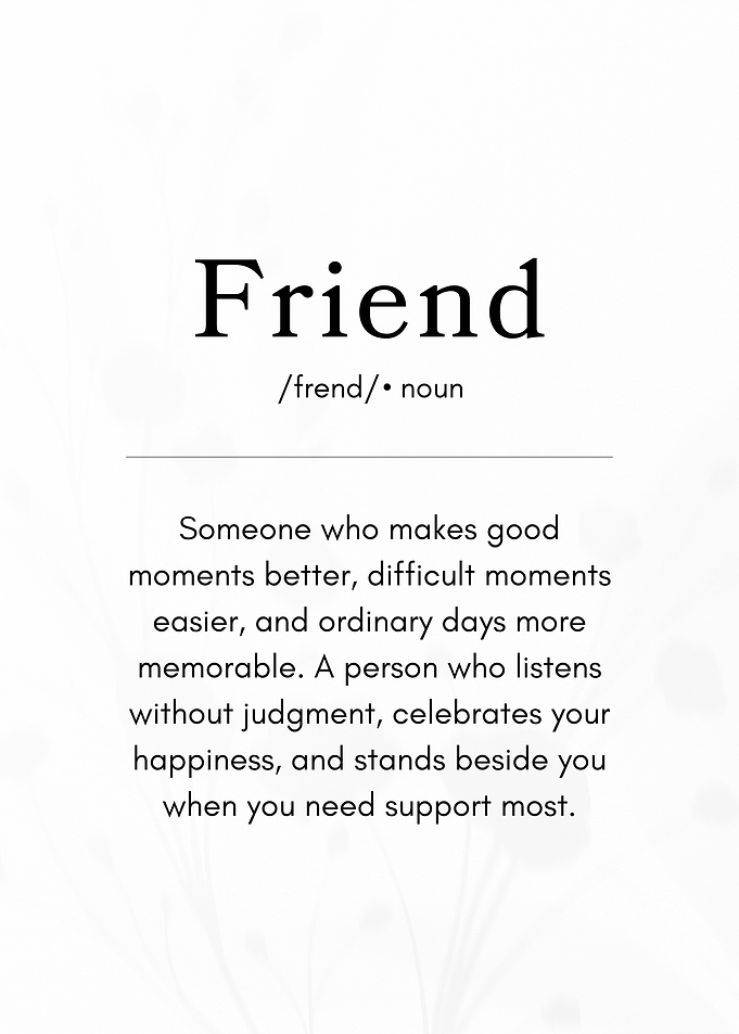 Definition of a Friend