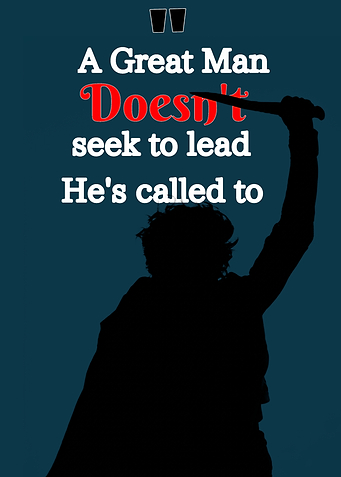 A Great Man Inspirational Quote Poster