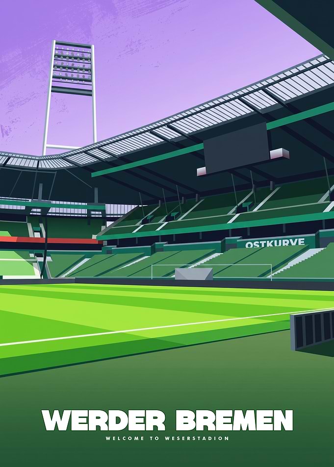 Werder Bremen Weserstadion Poster