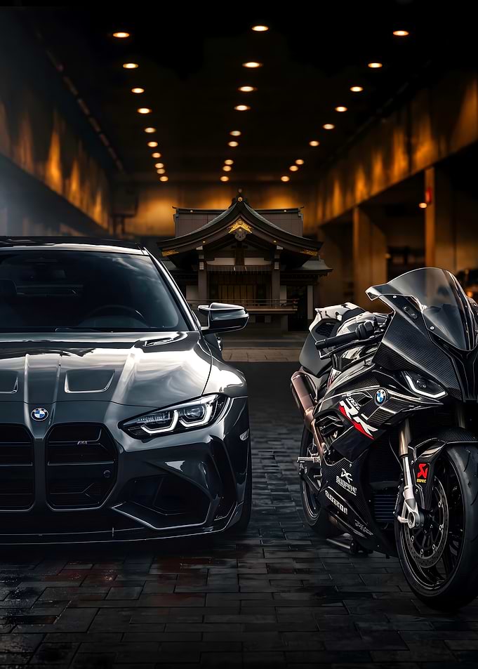 BMW M Car and Motorcycle Duo