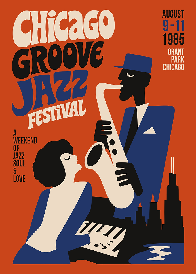Chicago Groove Jazz Festival Poster