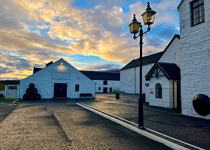 Dalwhinnie Distillery at Sunset | Highland Photography