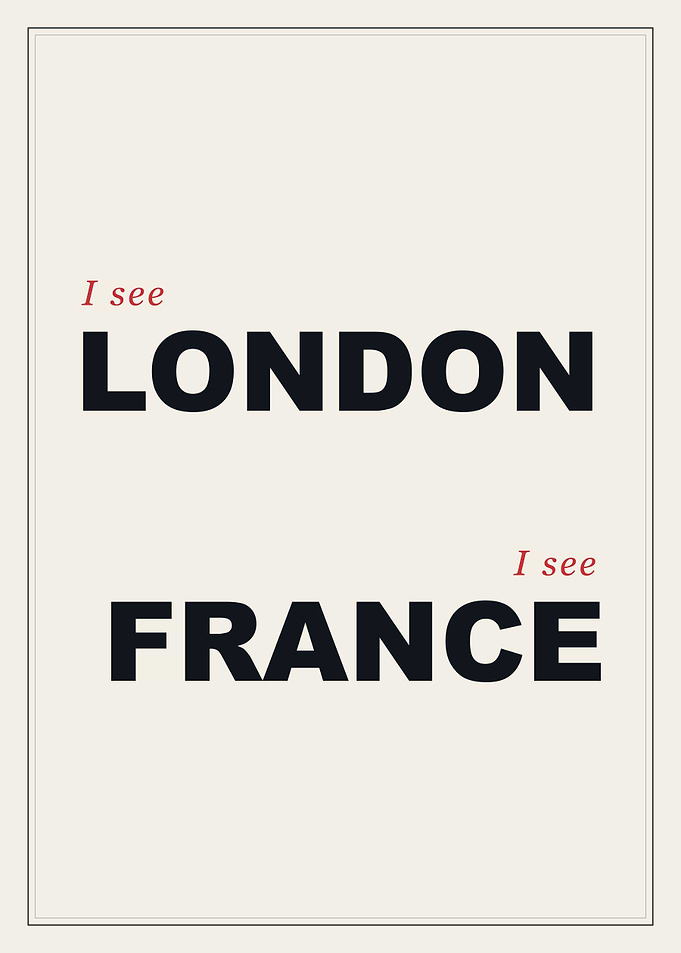 I See London I See France Poster