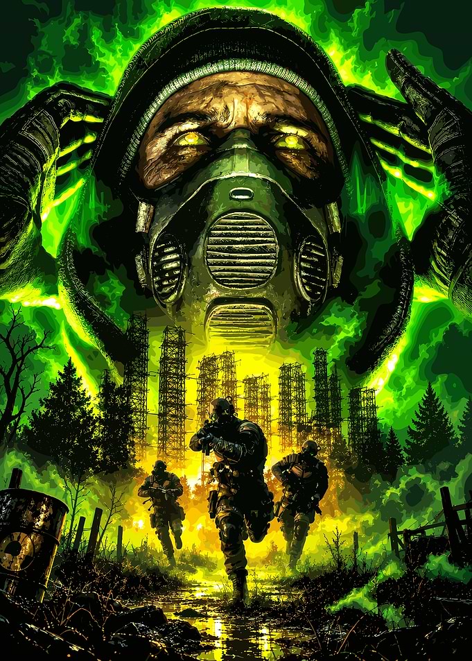 Stalker Soldiers in Radioactive Zone