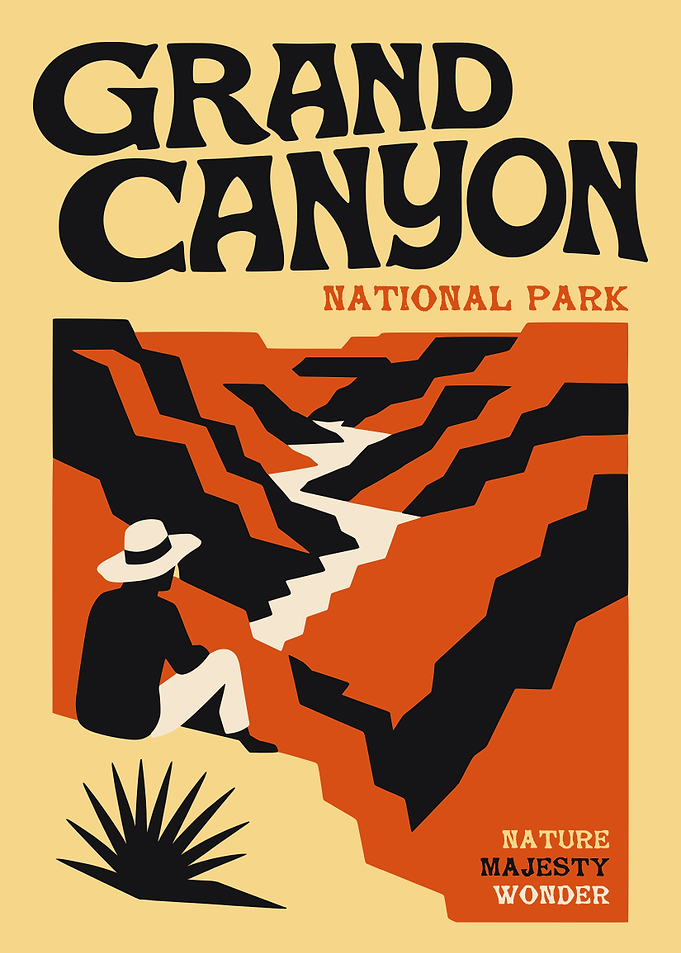 Grand Canyon National Park Travel Poster