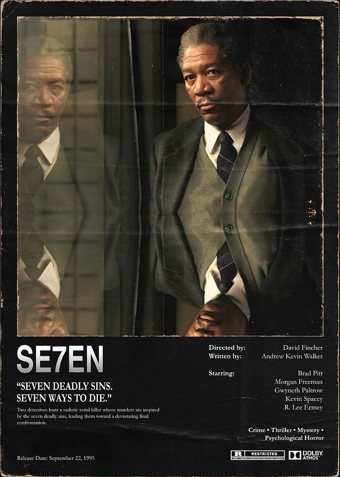 Se7en Movie Poster Minimalist Design
