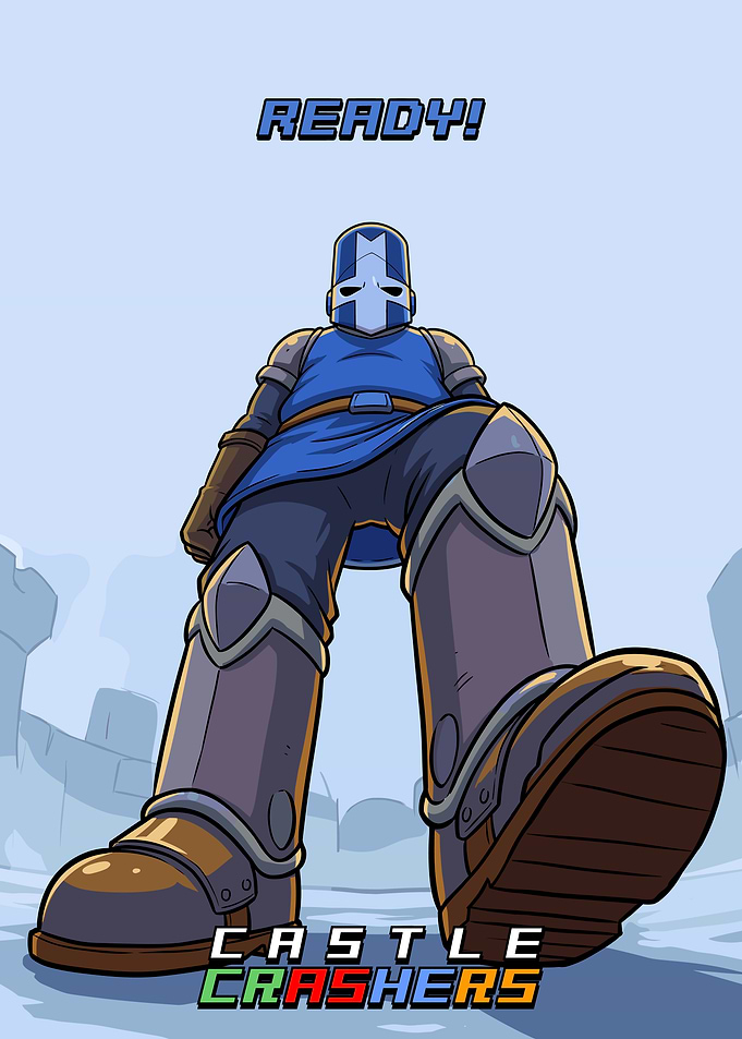 Castle Crashers Blue Knight Ready