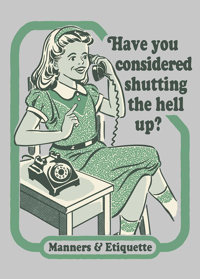 Vintage Charm, Modern Sarcasm