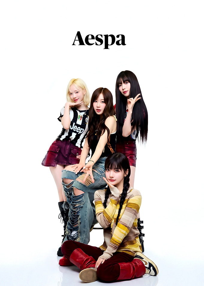 Aespa K-pop Group Poster