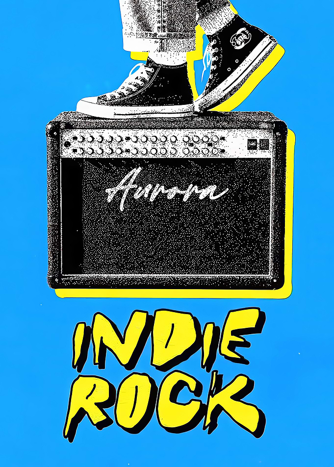 Indie Rock Music Poster