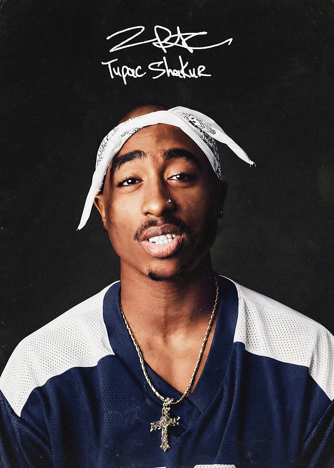 Tupac Shakur Portrait Poster