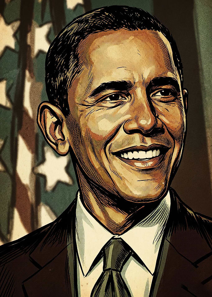 Barack Obama Stylized Portrait