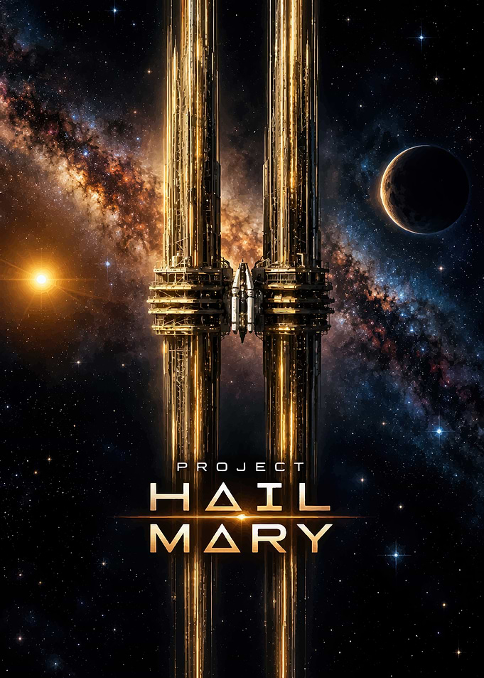 Project Hail Mary Space Poster
