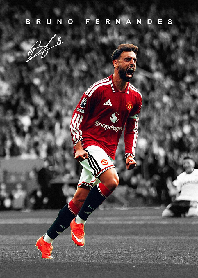 Bruno Fernandes Manchester United Poster