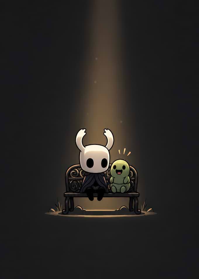 The Knight and Grub Sitting Together