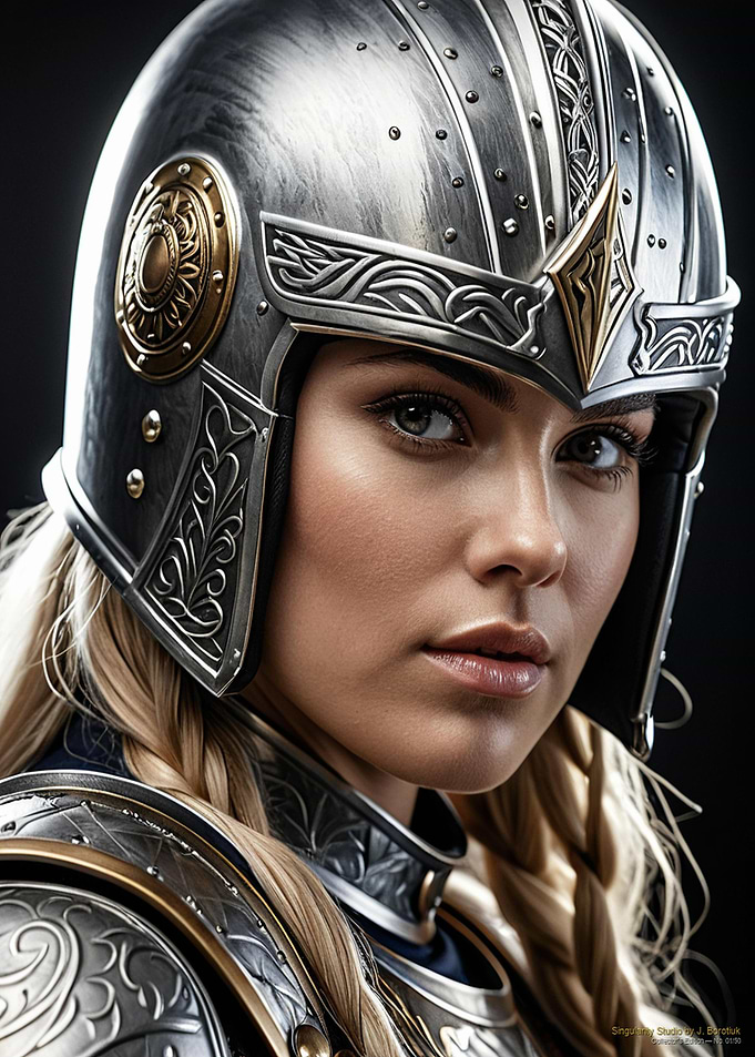 Portrait of a Female Viking Warrior