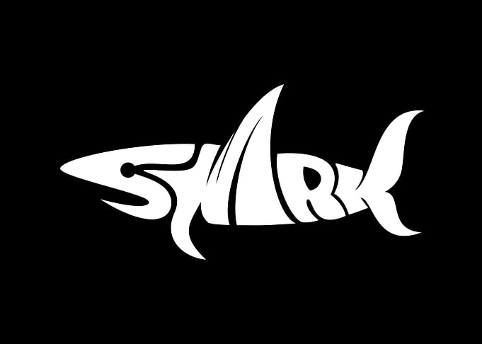 Shark Typography Simple