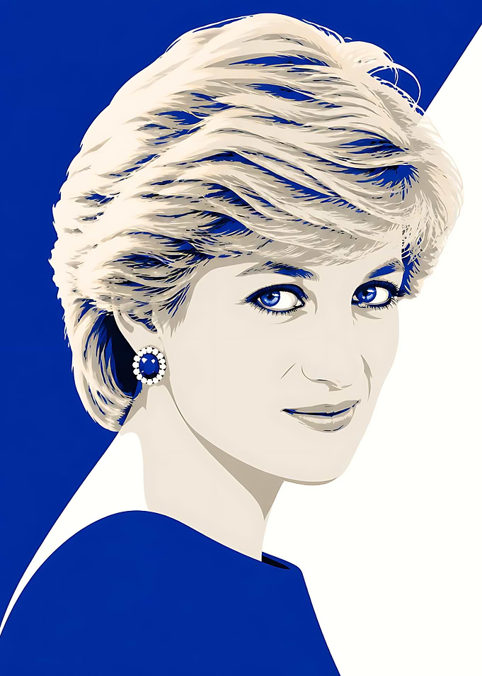 Princess Diana Pop Art Portrait