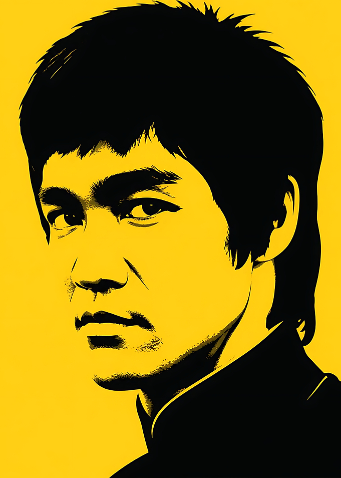 Bruce Lee Pop Art Portrait