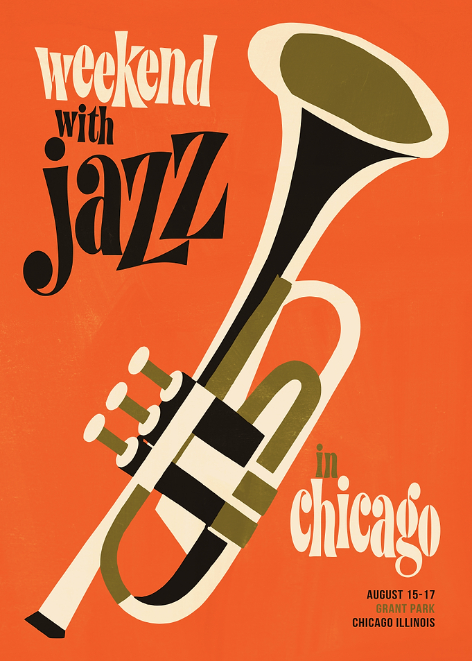 Weekend with Jazz in Chicago Poster