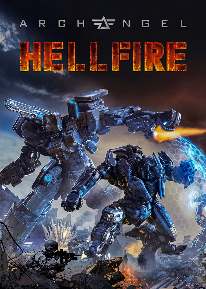 Archangel Hellfire Mech Combat Poster