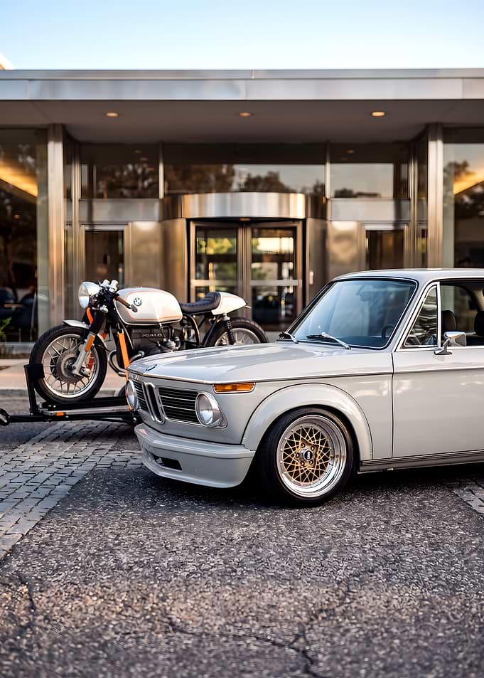 Vintage BMW Car and Motorcycle